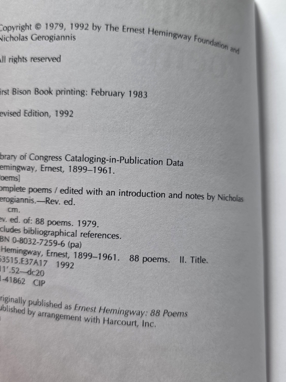 Complete Poems by Ernest Hemingway Home And Museum Paperback - Picture 5 of 7